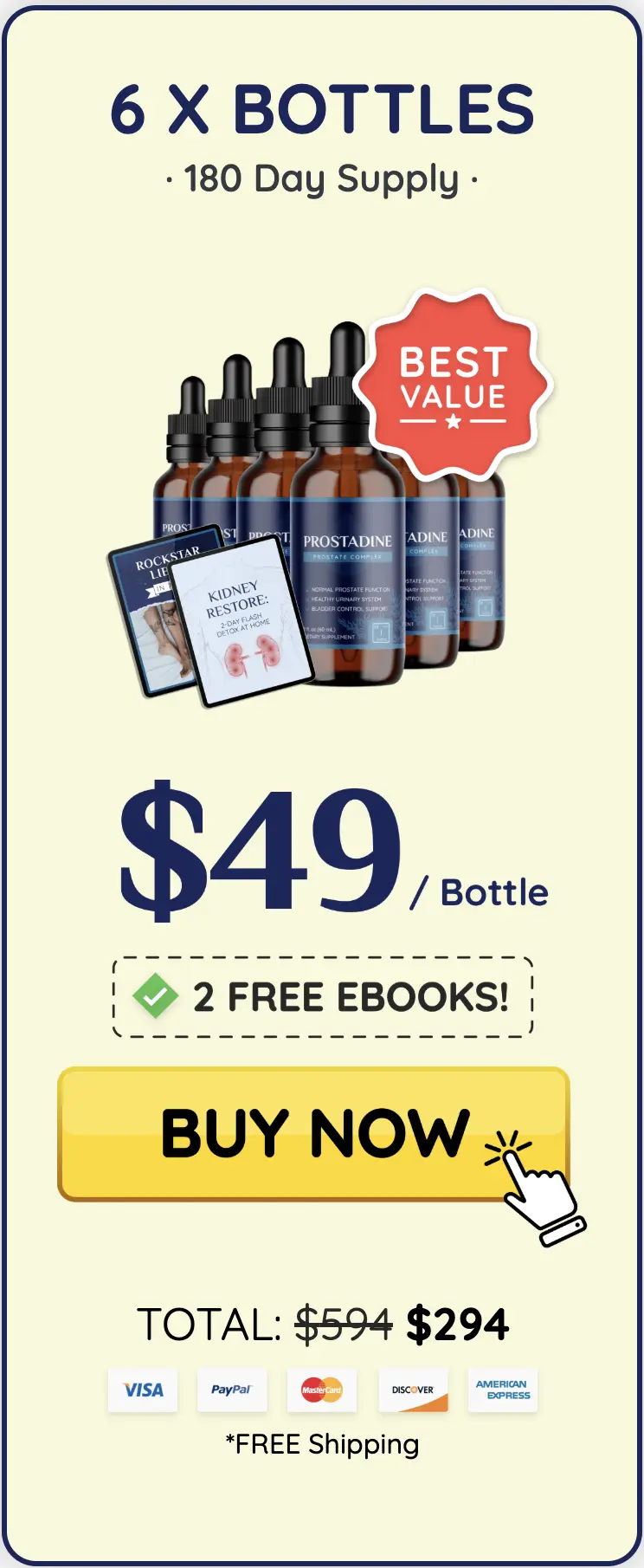 Prostadine Buy Six Bottles